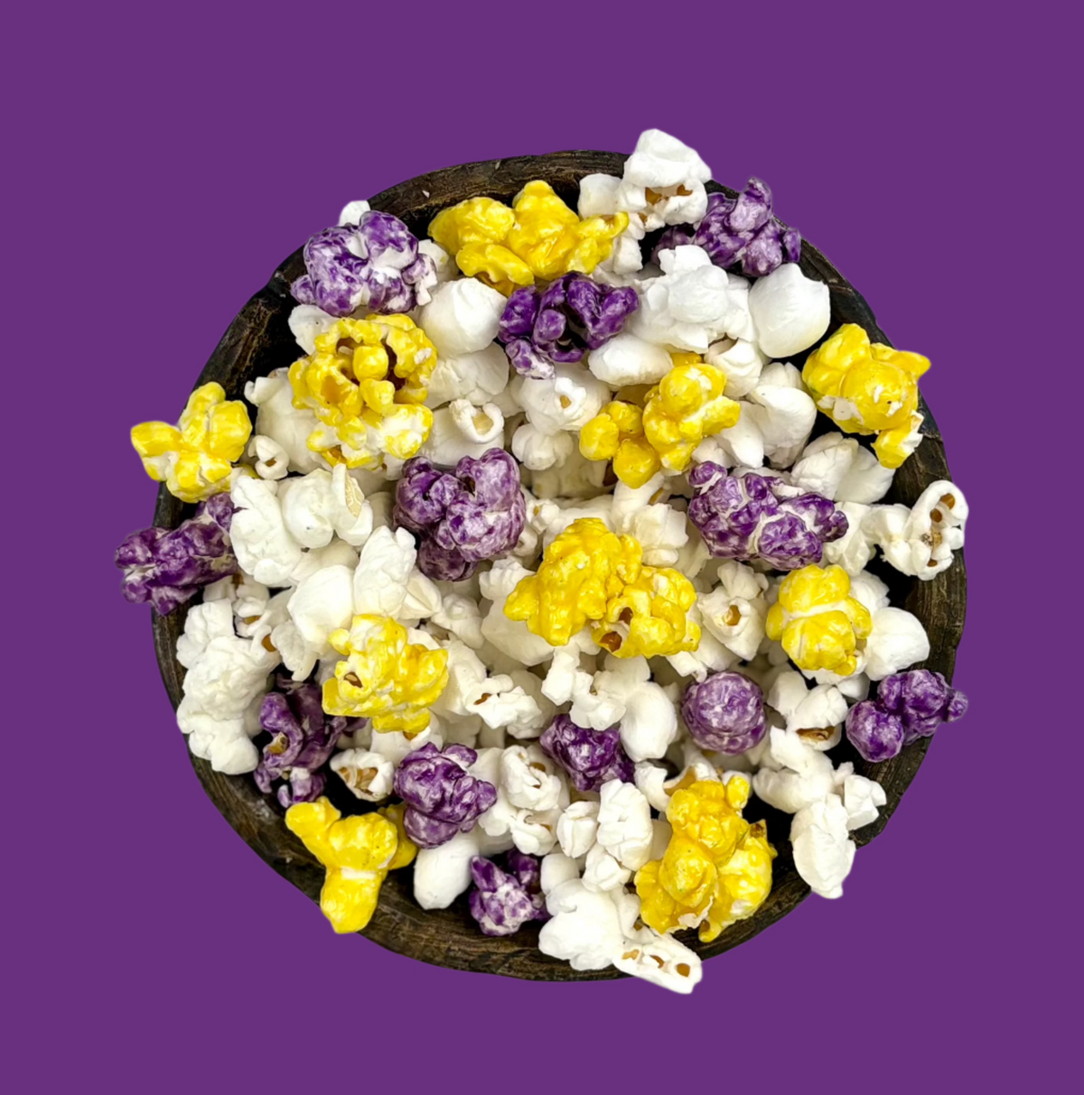 Purple and Yellow Team 🏀 🏈 ⚾️ 🏒 ⚽️ Gourmet Popcorn