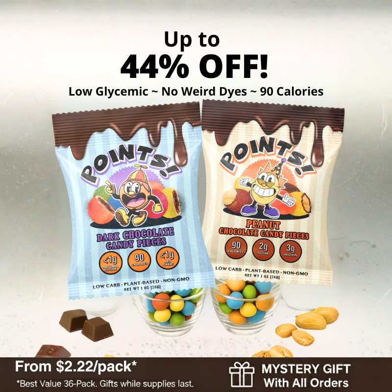 Low Glycemic Peanut + Dark Chocolate Candies