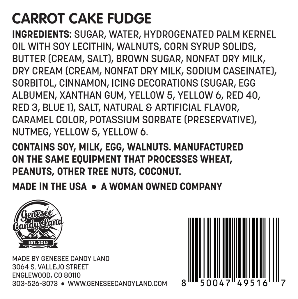 Carrot Cake Fudge