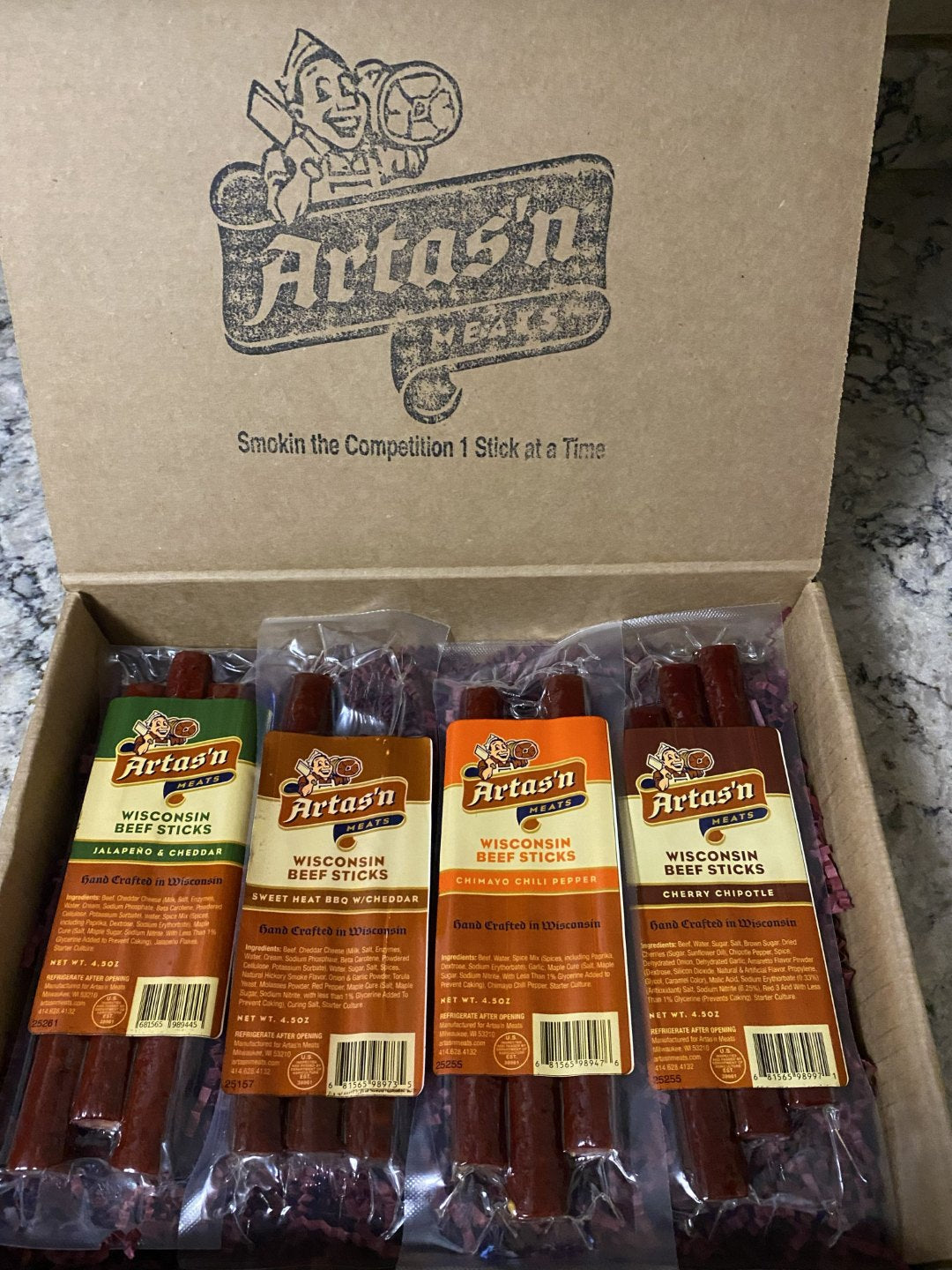 The Spicy 4 Beef Stick Pak