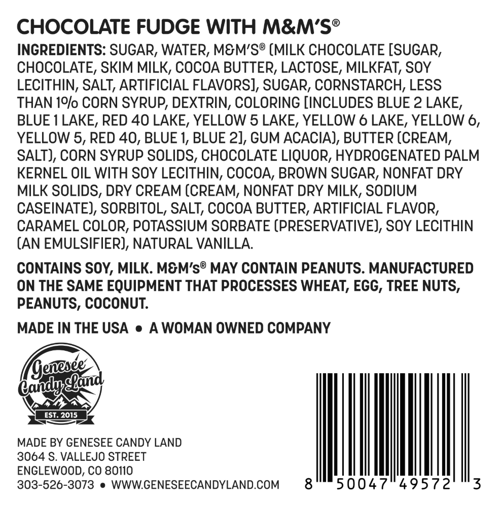 Chocolate with M&M's® Fudge