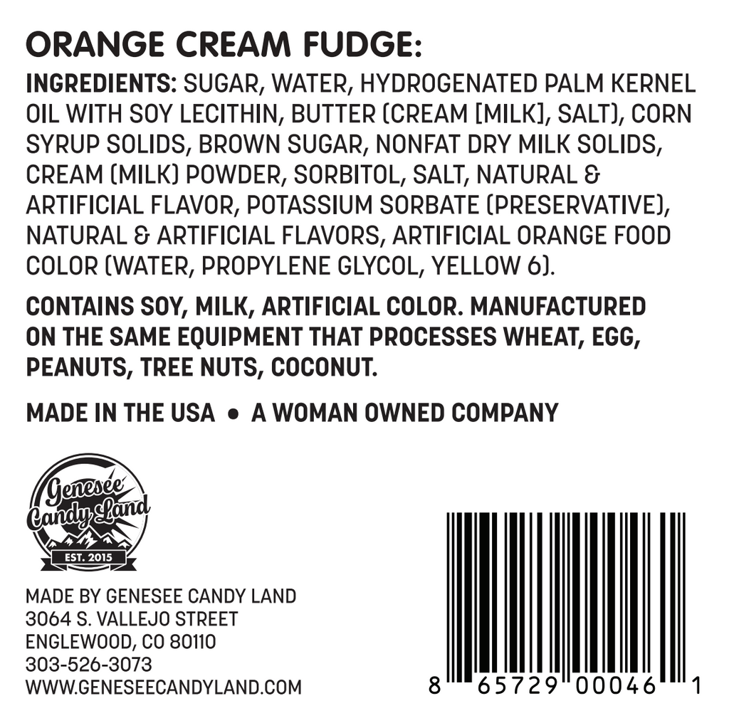 Orange Cream Fudge