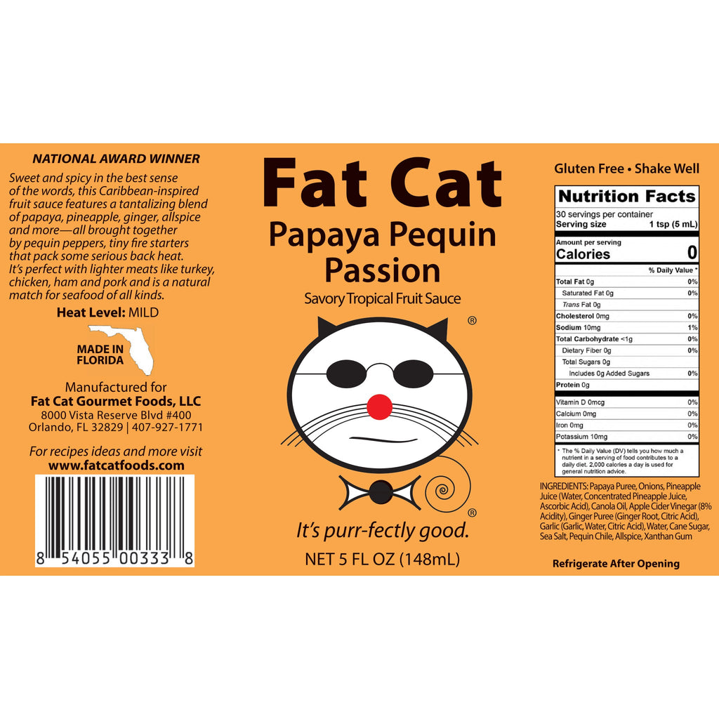 Papaya Pequin Passion Savory Fruit Hot Sauce