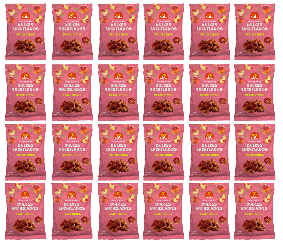 Dulces Enchilados - Spicy Peach Rings 5 oz