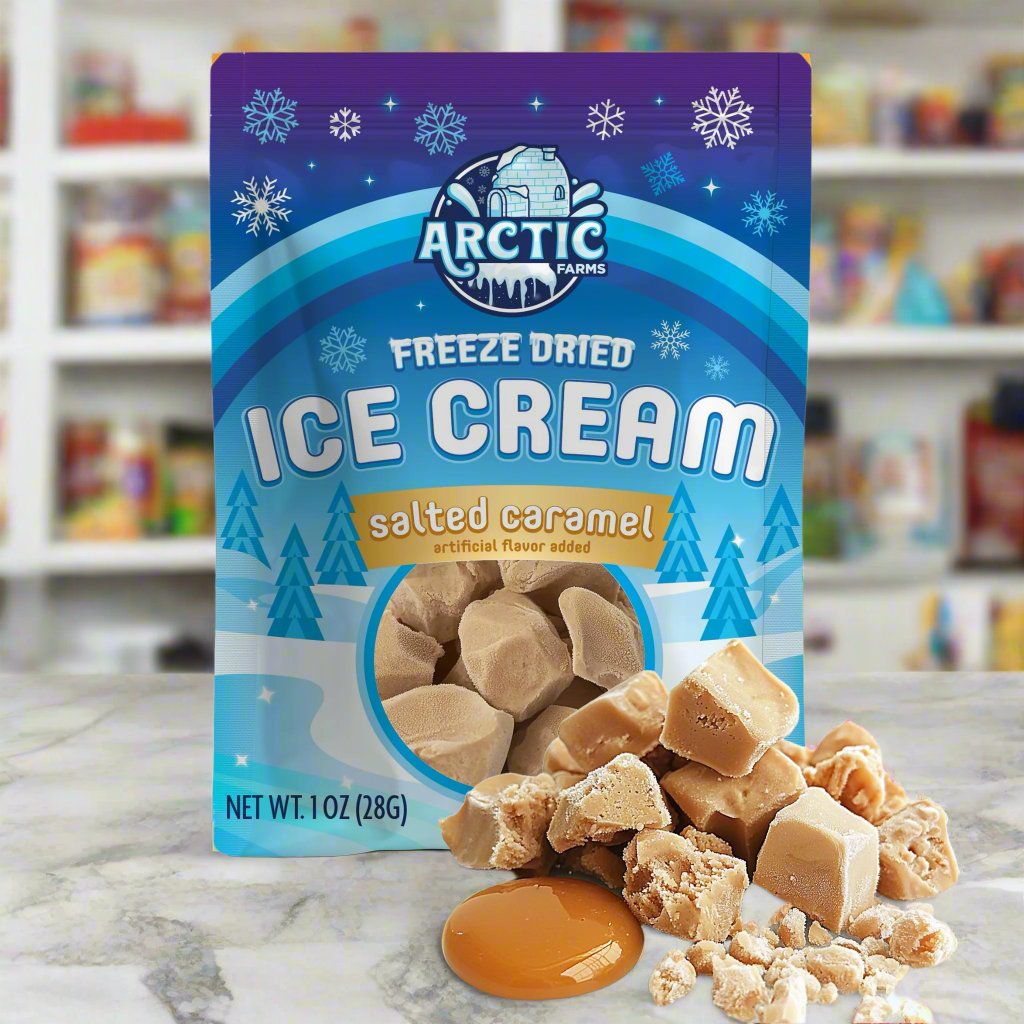 Freeze Dried Ice Cream That Does Not Melt (Bits) Salted Caramel